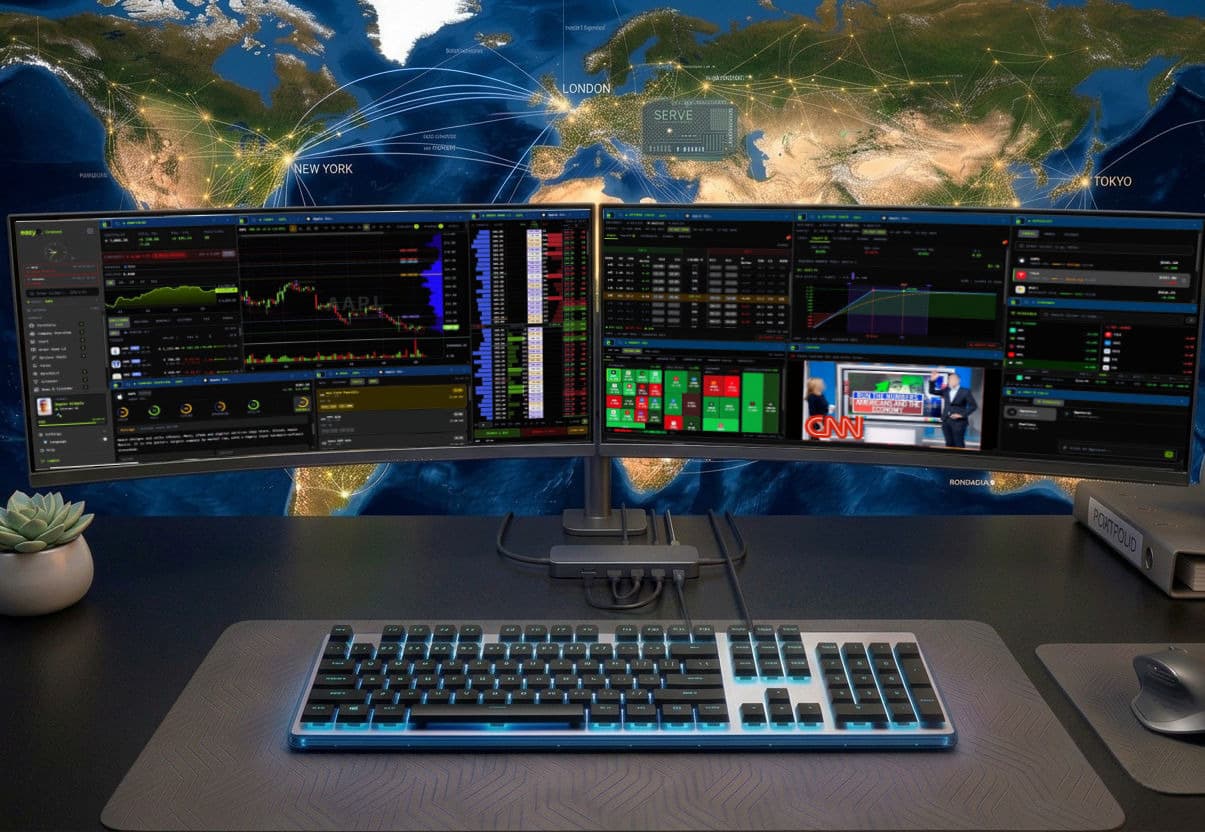 Trading desk setup